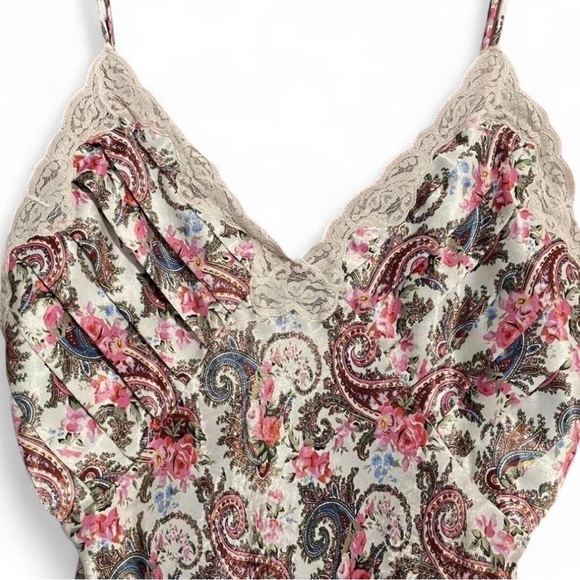 Vintage Victoria Secret Gold Label Women's Small Slip Dress Floral Lace - Picture 3 of 5